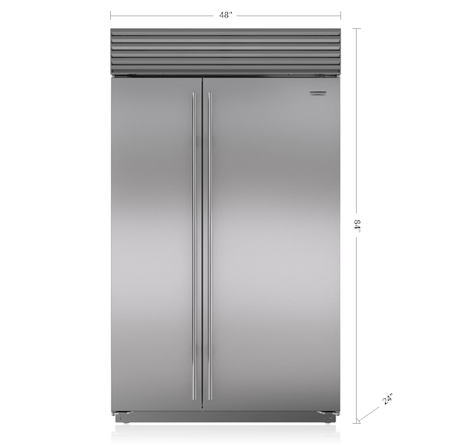 SubZero 48" Classic SidebySide Refrigerator/Freezer (BI48S/S)