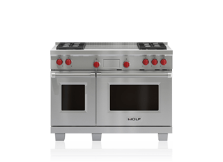 What is the self-cleaning feature on a Wolf oven?