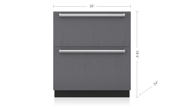 Sub Zero 30 Designer Refrigerator Drawers Panel Ready Id 30r