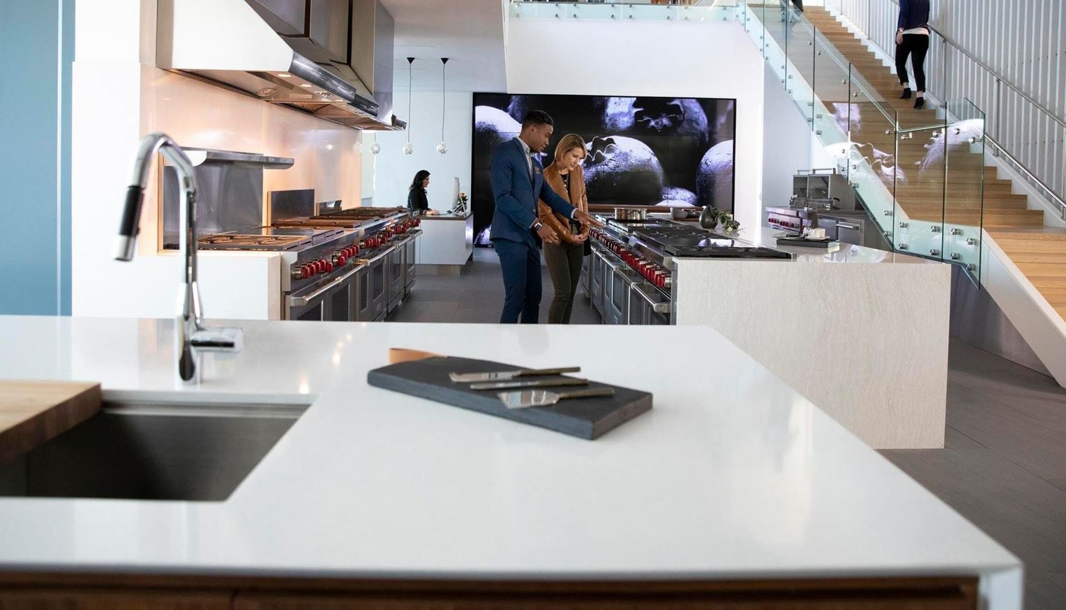 Experience the sights, sounds and smells of your next kitchen in the new Sub-Zero, Wolf and Cove Showroom in Denver, Colorado