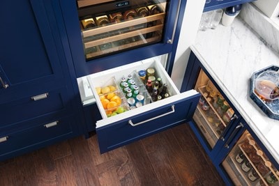 Sub-Zero Refrigerators 30" Designer Wine Storage with Refrigerator Drawers - Panel Ready (IW-30R)
