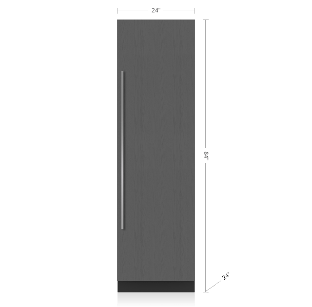 24" Designer Column Freezer with Ice Maker - Thumbnail 3