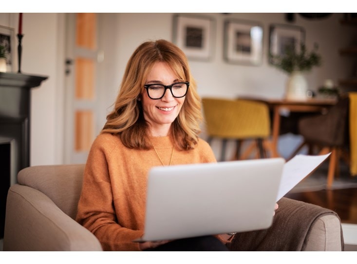 Woman at the computer