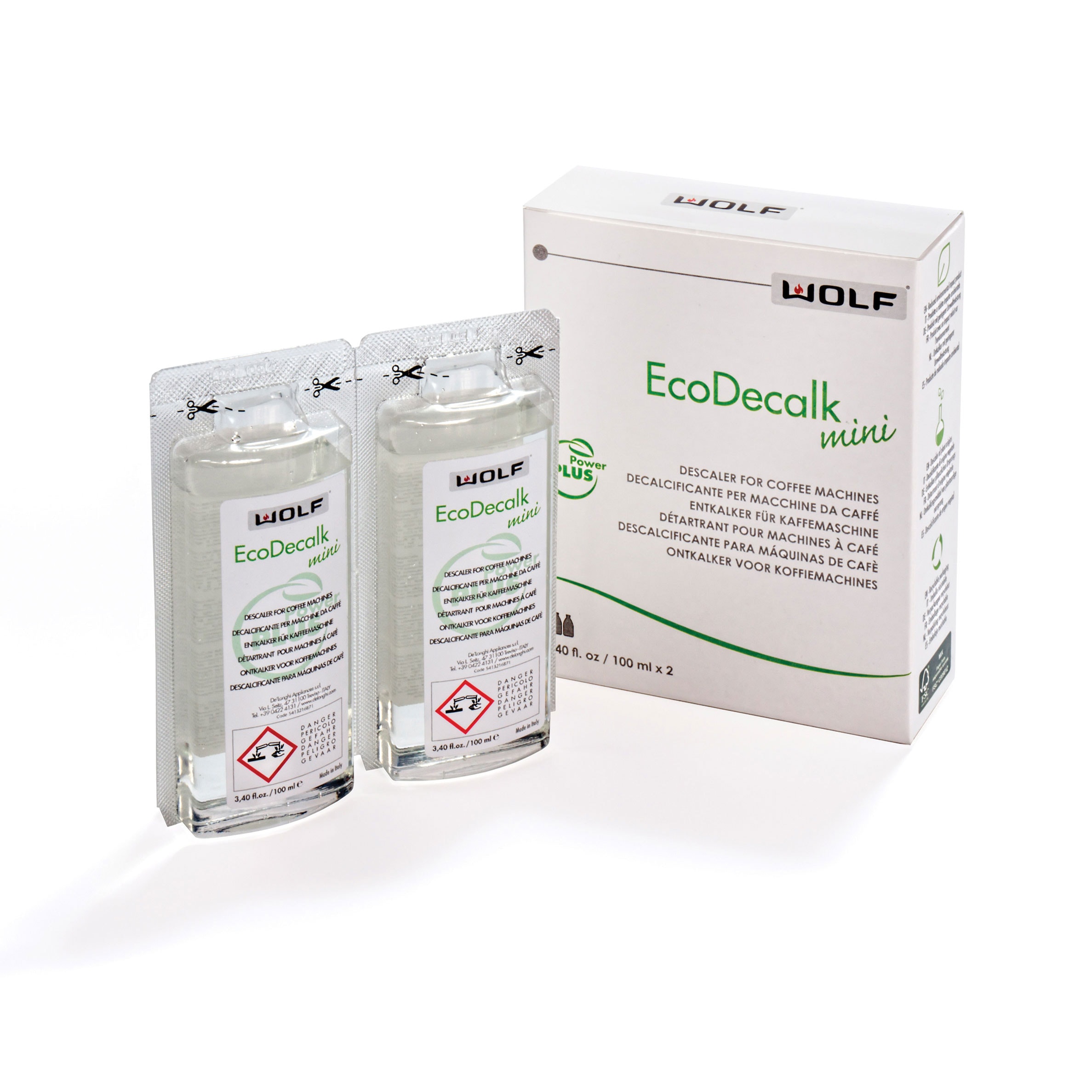 DELONGHI ECODECALK MINI 100ML*2 DESCALER FOR COFFEE MACHINES