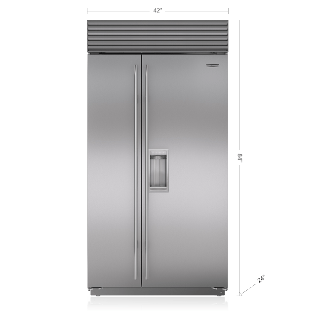 SubZero Legacy Model 42" Classic SidebySide Refrigerator/Freezer