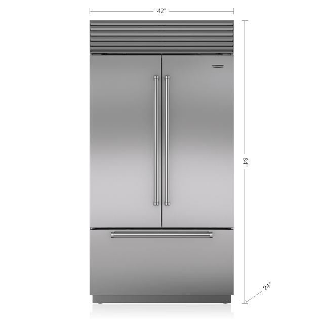 42 Built In French Door Refrigerator Freezer Bi 42ufd S Sub 42 Built In French Door Refrigerator Freezer Bi 42ufd S Sub Zero Liances