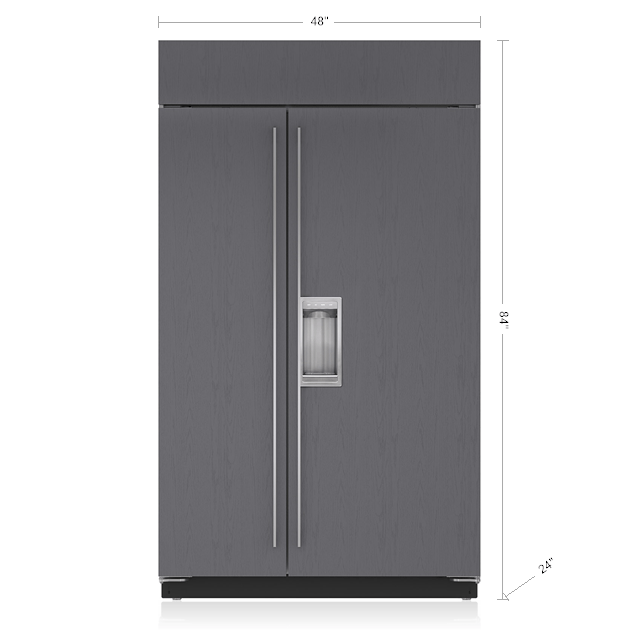 SubZero 48" Classic SidebySide Refrigerator/Freezer with Dispenser