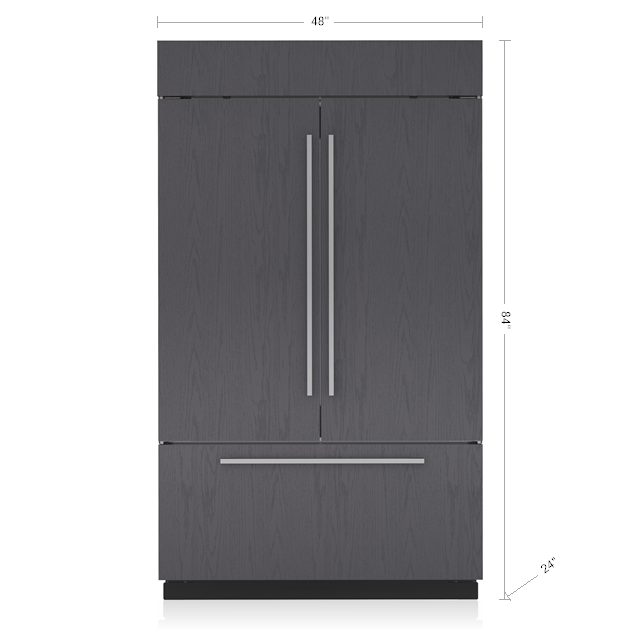 SubZero 48" Classic French Door Refrigerator Panel