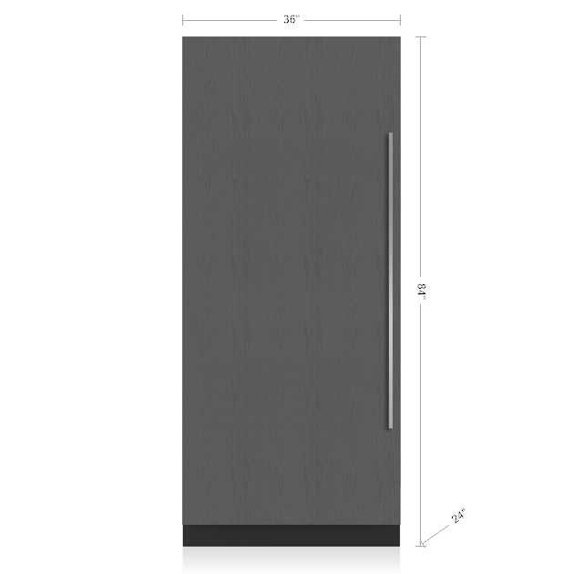 Sub Zero 36 Inch Refrigerator Column with Internal Dispenser DEC3650RID