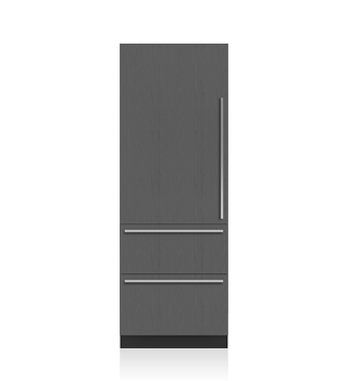 Sub-Zero 30" Designer Over-and-Under Refrigerator/Freezer with Ice Maker and Internal Dispenser - Panel Ready DET3050CIID