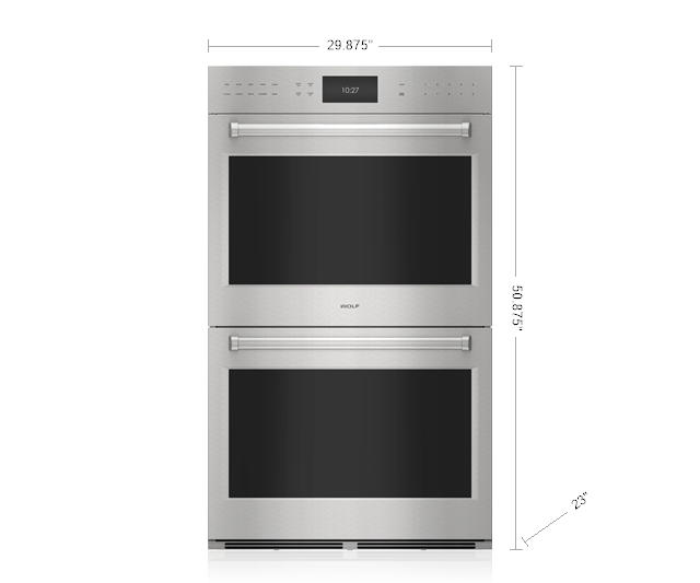 Wall Ovens Wolf E Series Do3050pe S P Smart - Wolf 30 Inch Electric Double Wall Oven