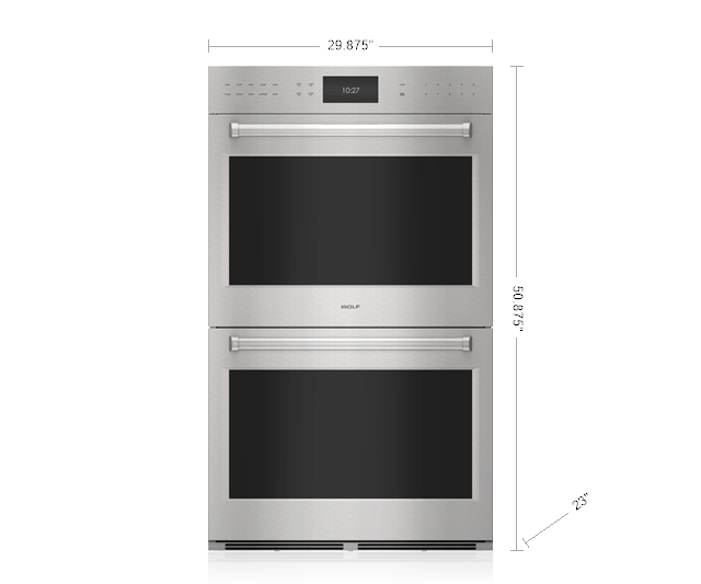 Wolf DO30PMSPH 30 Inch Double Smart Electric Wall Oven with 5.1 cu