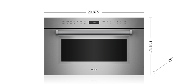 Wolf 30" M Series Professional Drop-Down Door Microwave Oven (MDD30PM/S/PH)