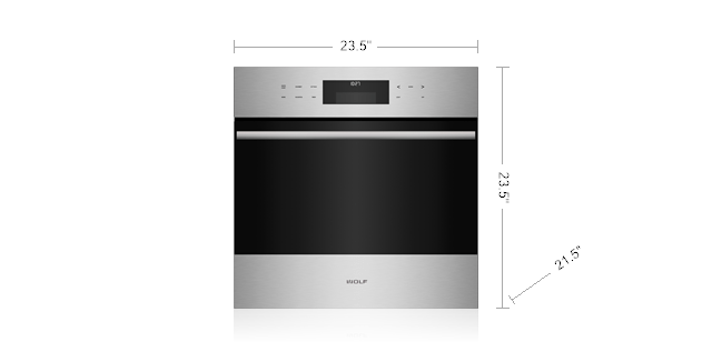 Wolf 24 E Series Transitional Built In Single Oven So24te S Th - 24 Inch Single Wall Oven White