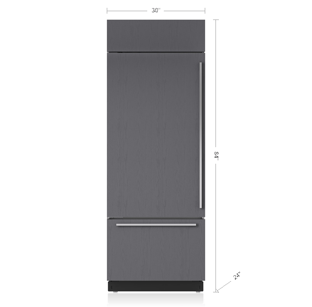 SubZero 30" Classic OverandUnder Refrigerator/Freezer (BI30U/S)
