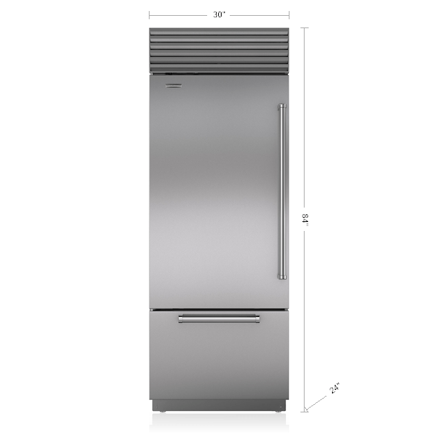 Sub Zero 30 Classic Over And Under Refrigerator Freezer Bi 30u S