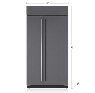 Sub Zero 42 Classic Side By Side Refrigerator Freezer Panel Ready Bi 42s O I have not yet removed the back panel to see if the coil os cool all the way to the top. 42 classic side by side refrigerator freezer panel ready