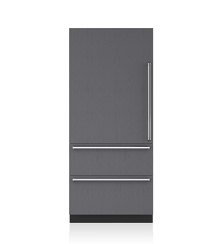 Legacy Model - 36" Designer Over-and-Under Refrigerator Internal Dispenser - Panel Ready