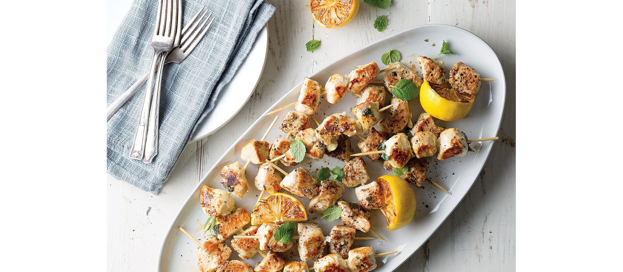 Greek Chicken Kebabs