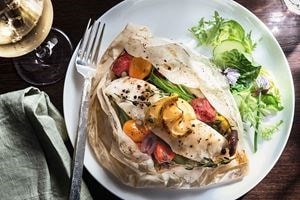 Fish en Papillote recipe using the Wolf E Series Oven