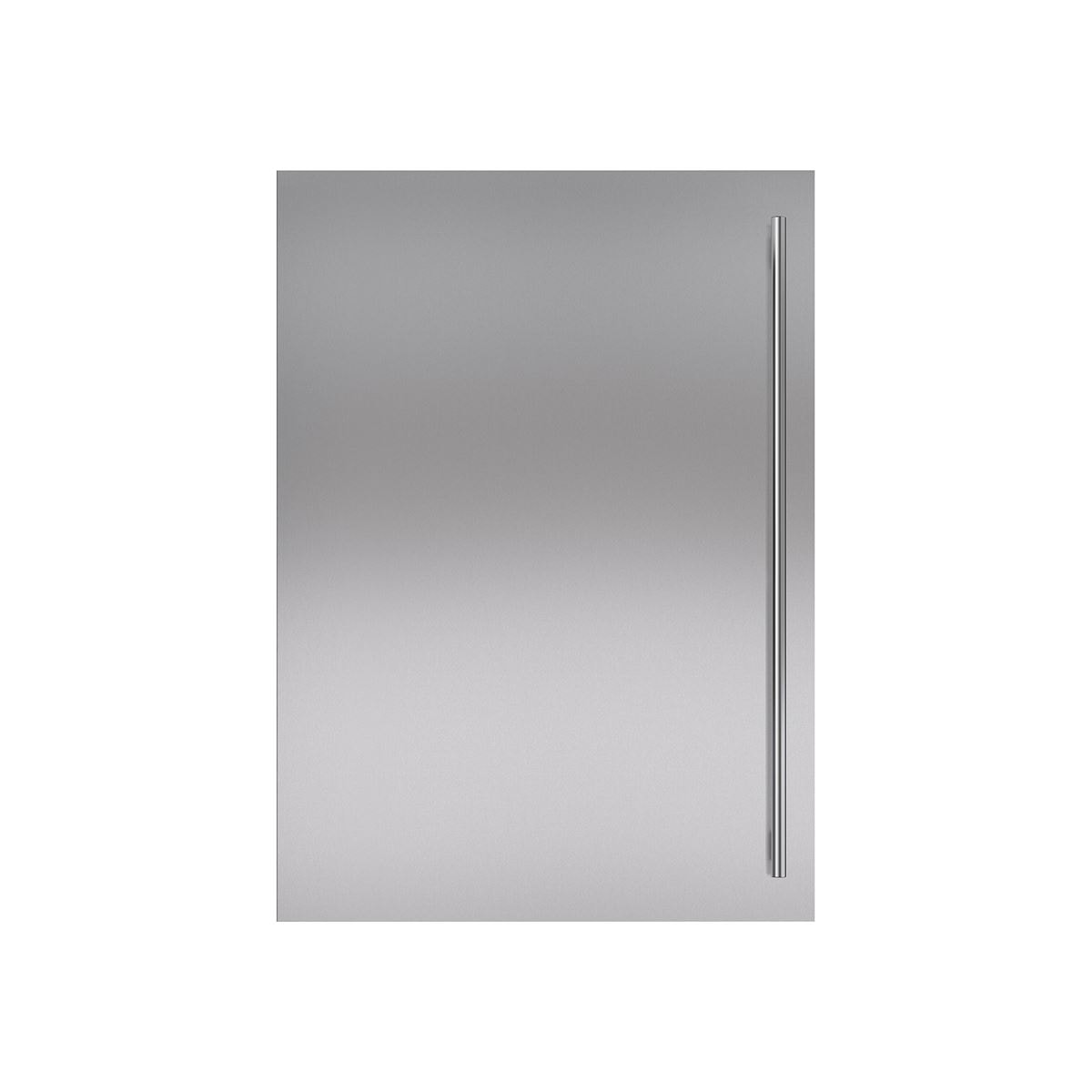 classic 36 stainless steel flush inset door panel with tubular handle