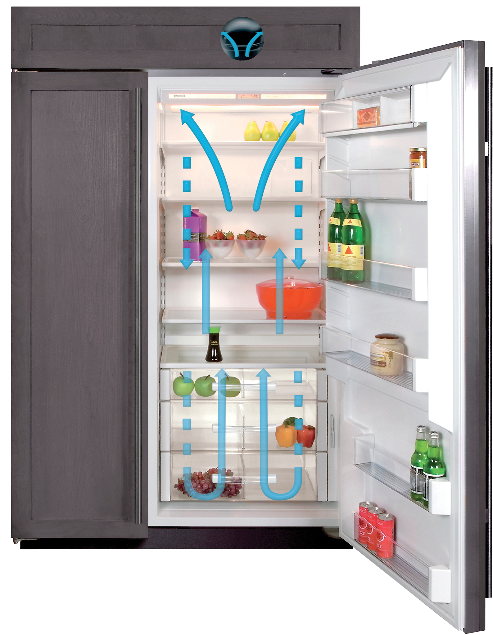 SubZero 48" Classic SidebySide Refrigerator/Freezer Panel Ready