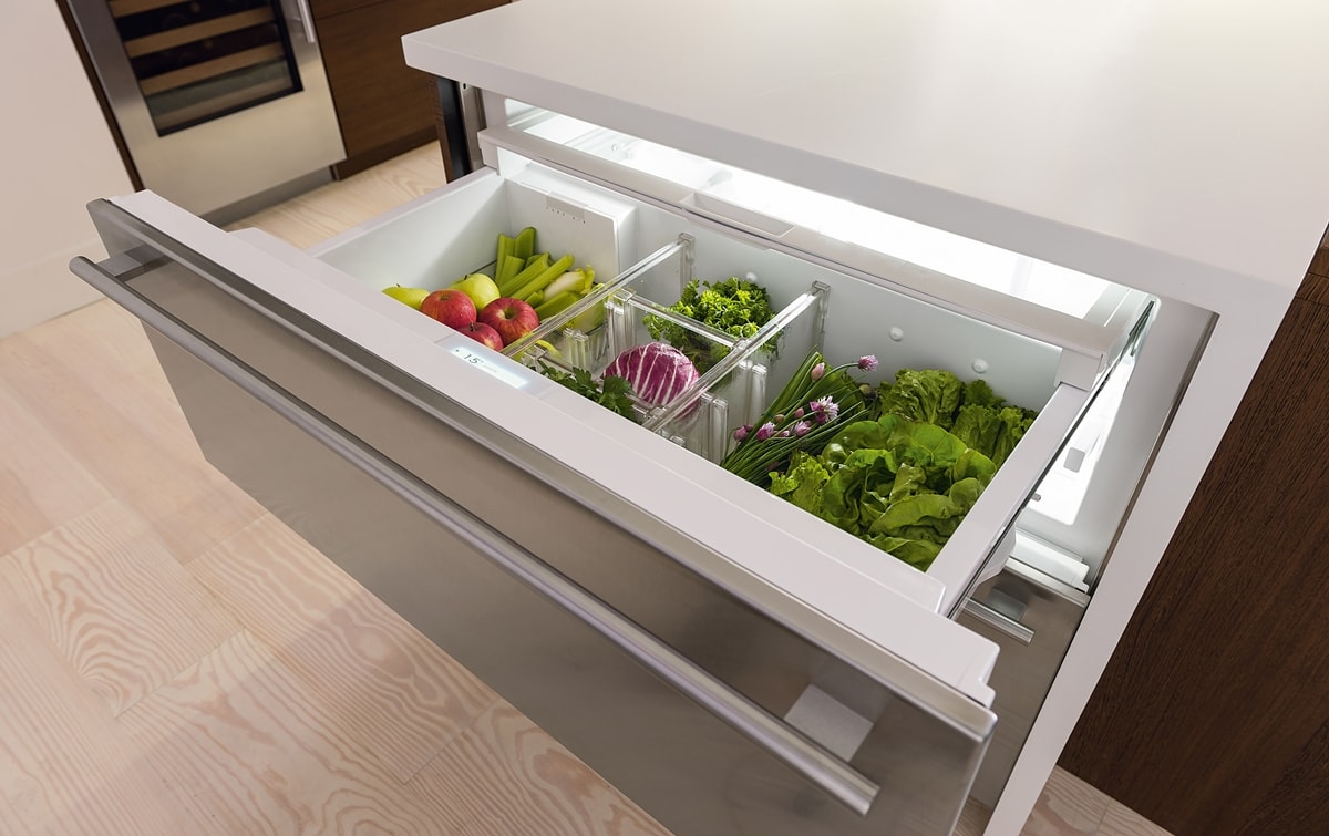 SubZero 30" Designer Refrigerator/Freezer Drawers with