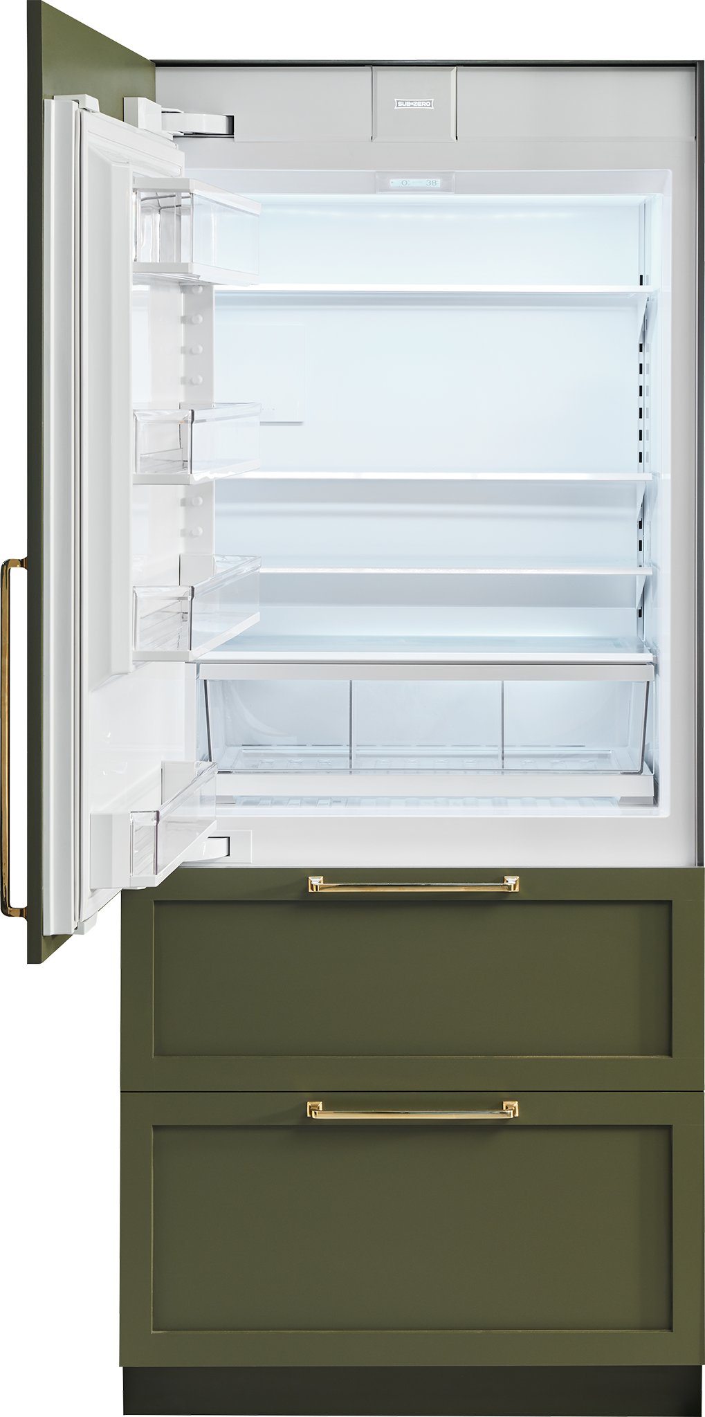 SubZero 36" Designer OverandUnder Refrigerator/Freezer with Ice Maker Panel Ready (IT36CI)