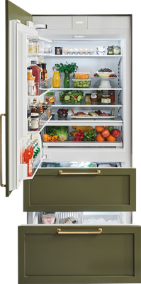 Sub-Zero Refrigerators 36" Designer Over-and-Under Refrigerator/Freezer with Internal Dispenser and Ice Maker - Panel Ready (IT-36CIID)