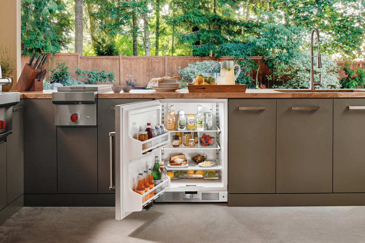 Outdoor undercounter on sale fridge