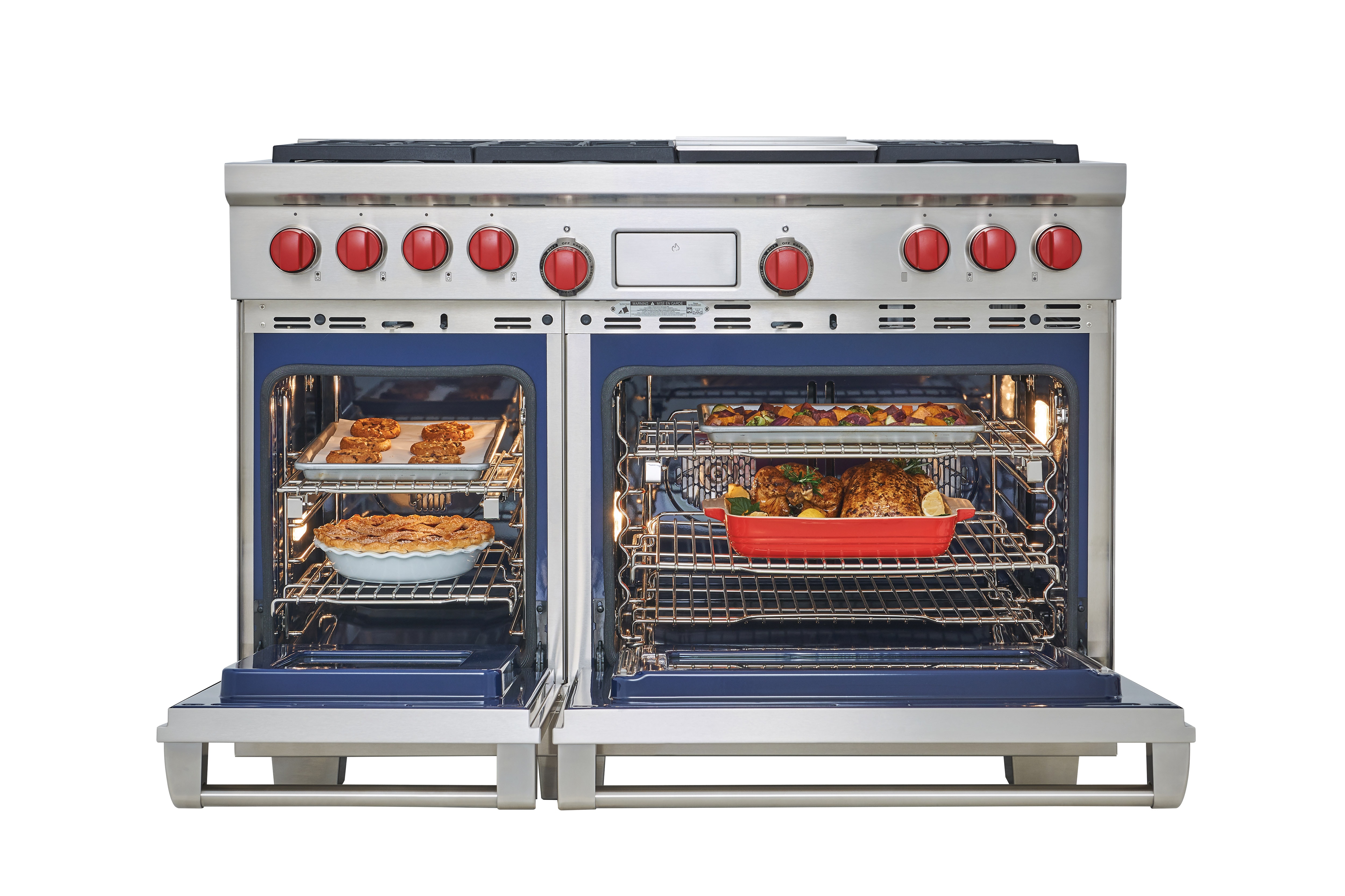 Wolf 48" Dual Fuel Range 6 Burner Infrared Charbroiler DF486C