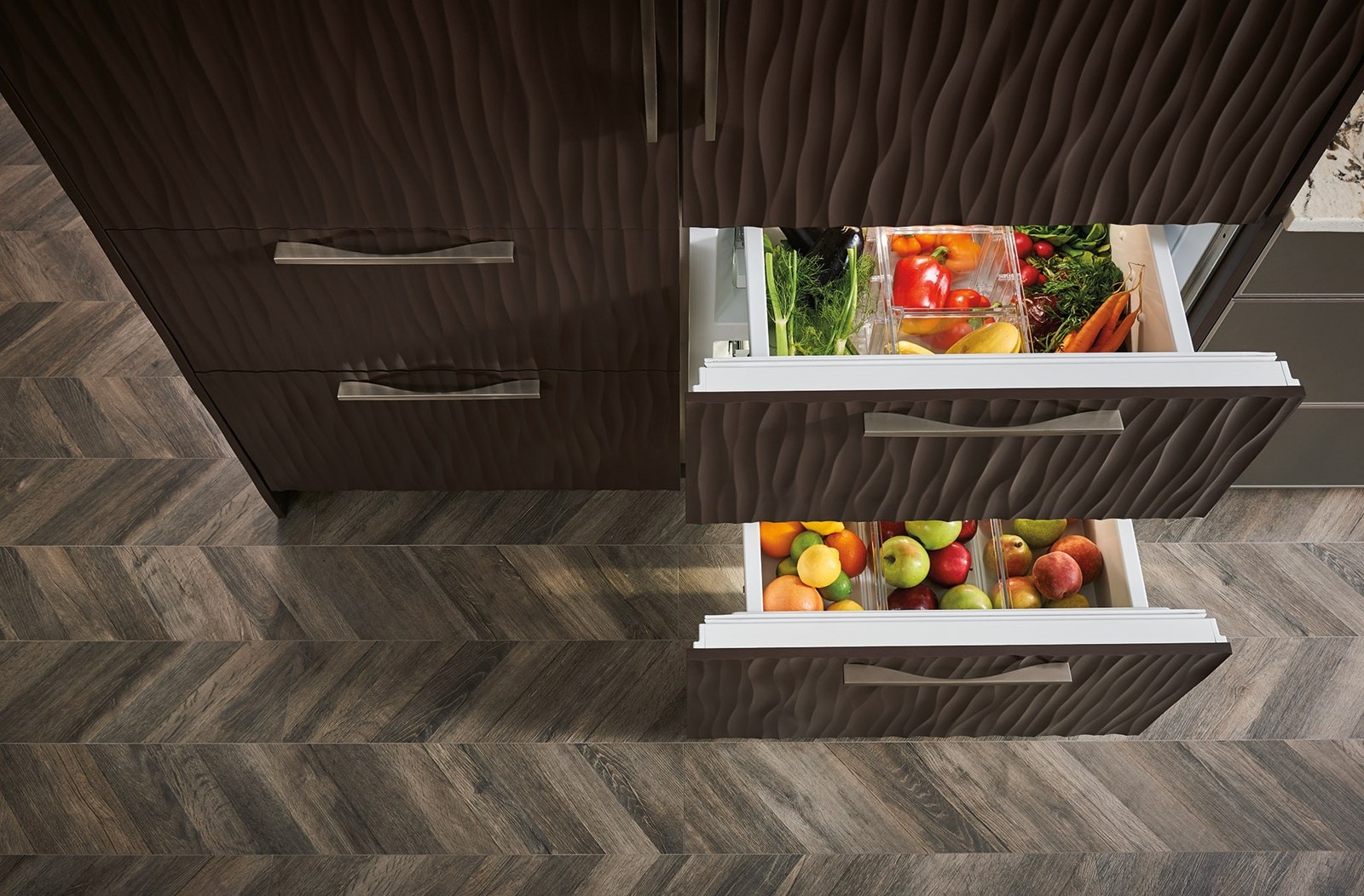 SubZero 30" Designer OverandUnder Refrigerator with Internal