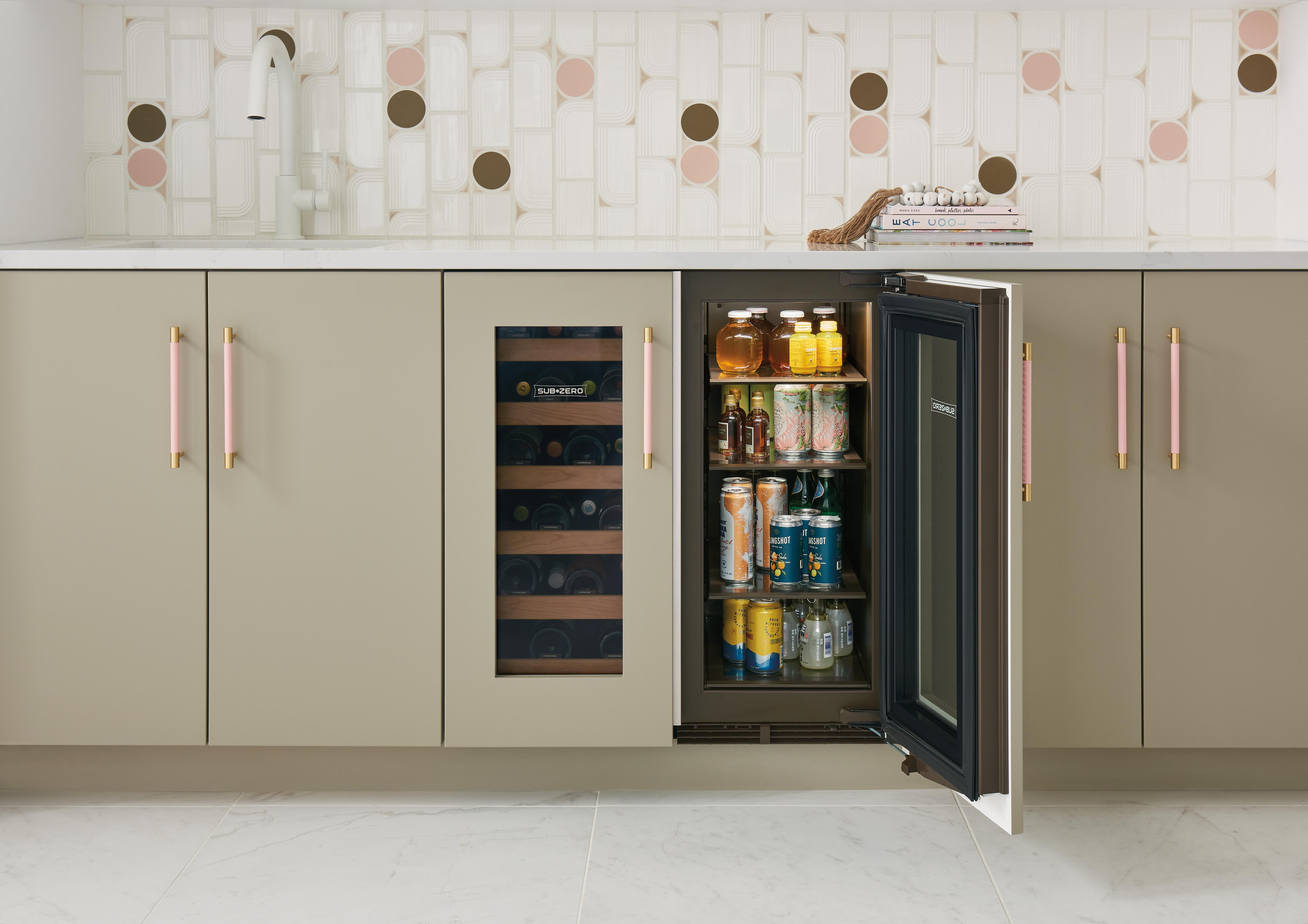 15 Designer Undercounter Beverage Center with Solid Door Panel Ready