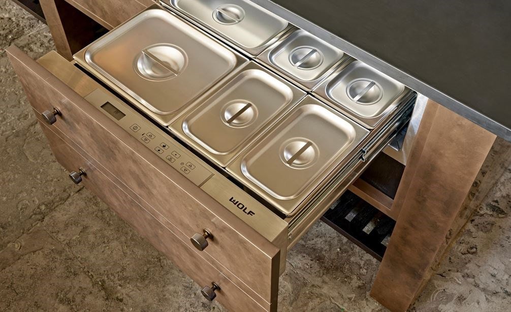 Wolf 30" Warming Drawer in Cotswold Stately Home by Naomi Peters.