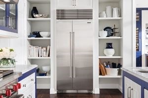 Sub-Zero side by side refrigerators are offered in multiple sizes and feature both ice and water dispensers.