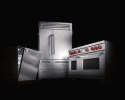 Cove dishwasher, Sub-Zero refrigerator and Wolf oven