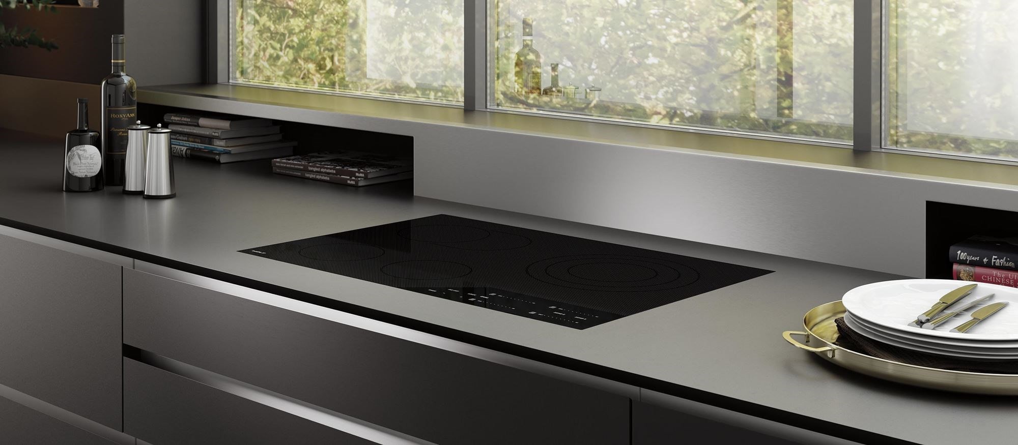 Wolf 30&quot; Contemporary Electric Cooktop (CE304C/B)