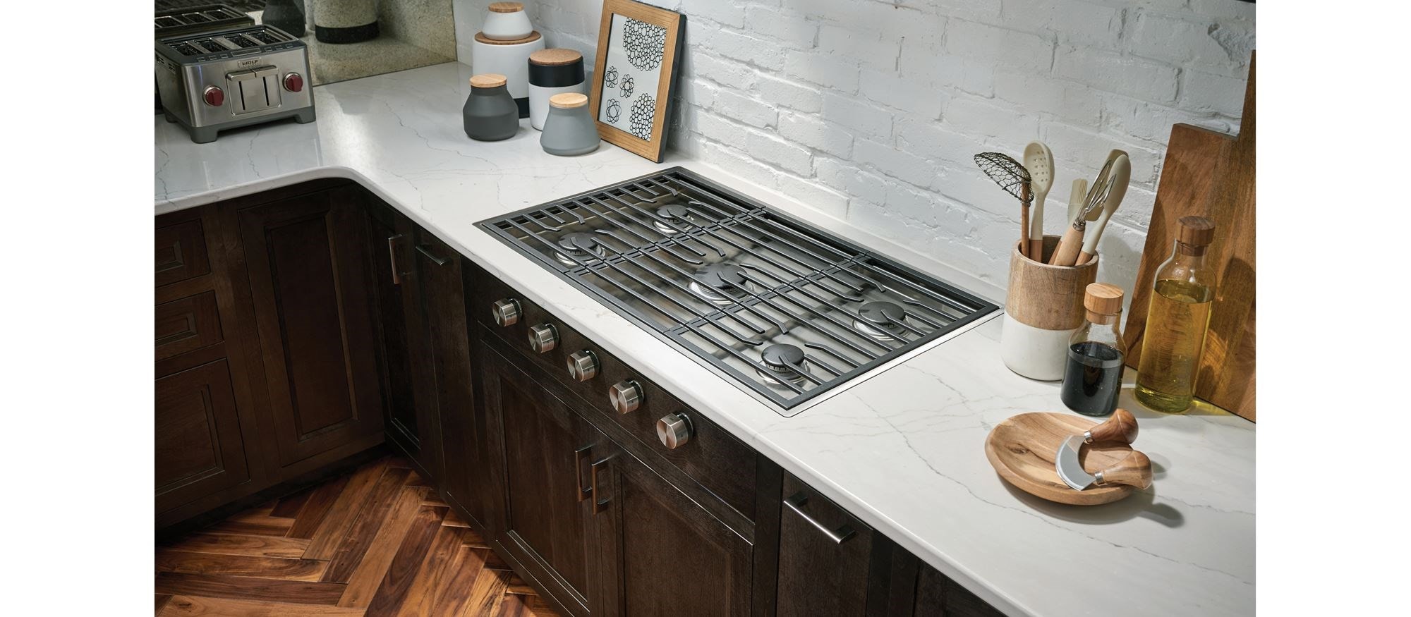 Modern Cooktop Set In Wolf 36 Gas Cooktop With Downdraft – JPUOYG