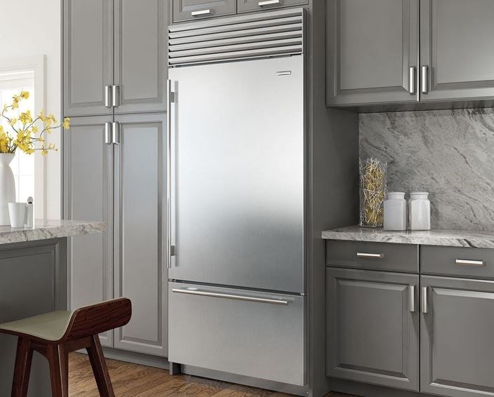 Illustration of High End Apartment Renovation With Subzero Refrigerators