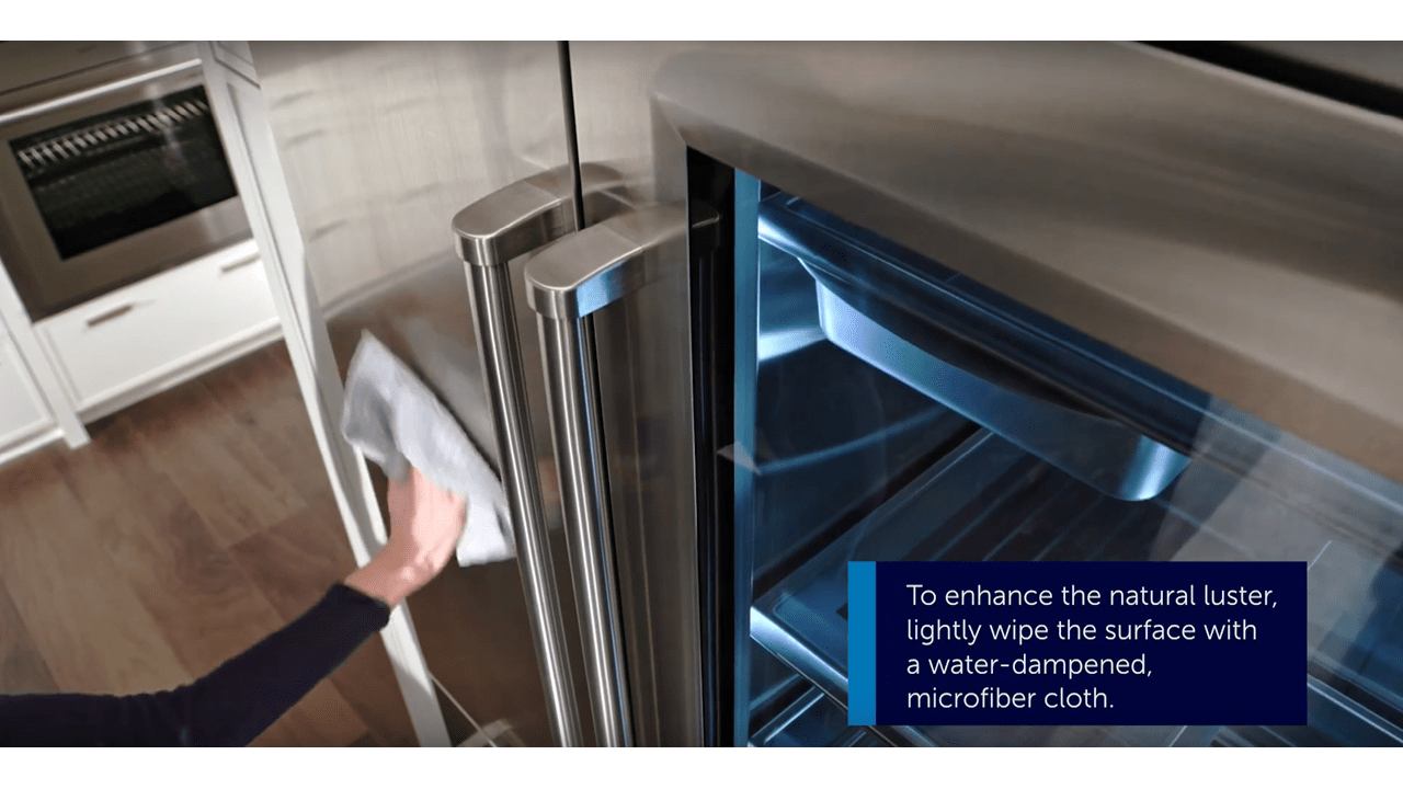 SubZero Pro Refrigerator Exterior Cleaning and Care Video