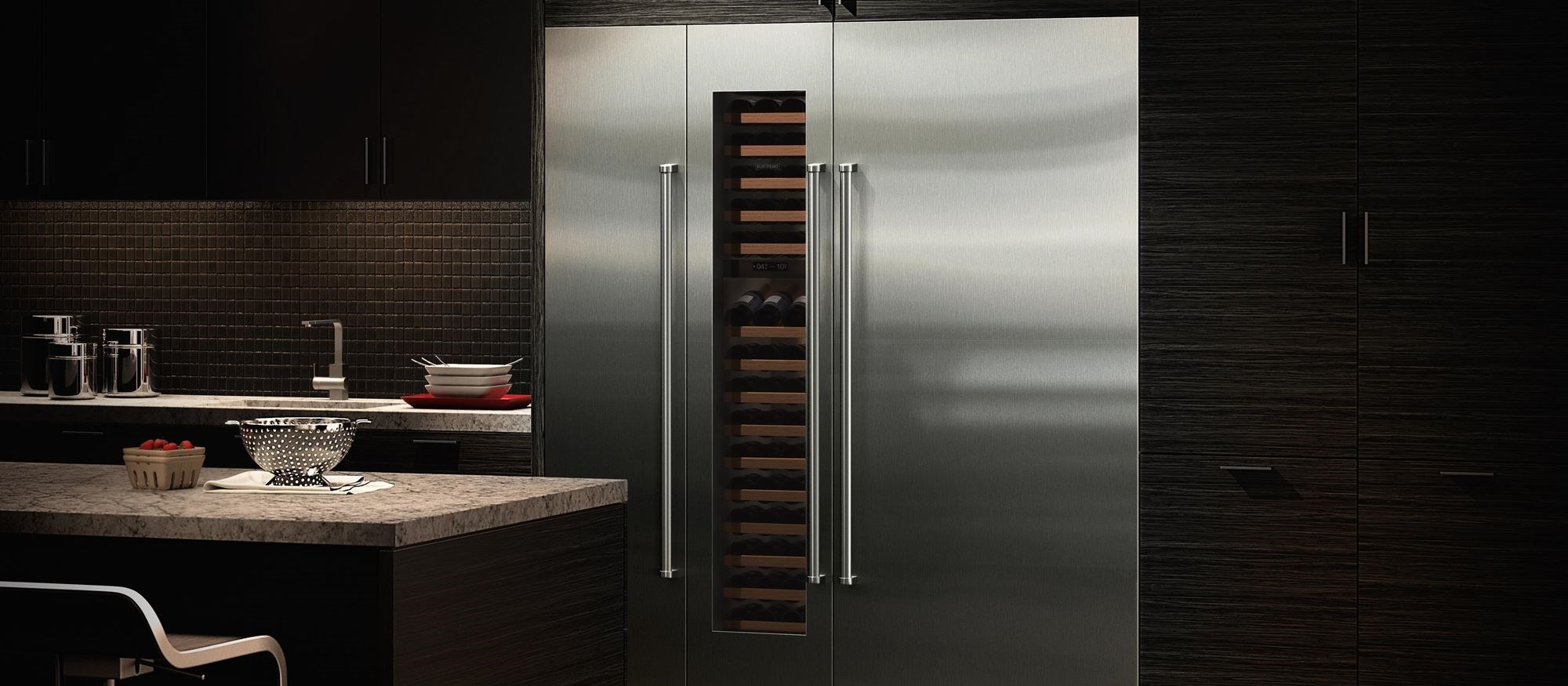 Sub-Zero 36&quot; Designer Column Refrigerator with Internal Dispenser - Panel Ready (IC-36RID) - Formerly Integrated