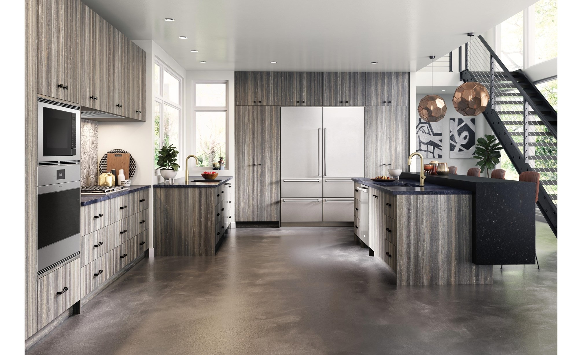 SubZero 30" Designer Column Refrigerator with Internal Dispenser