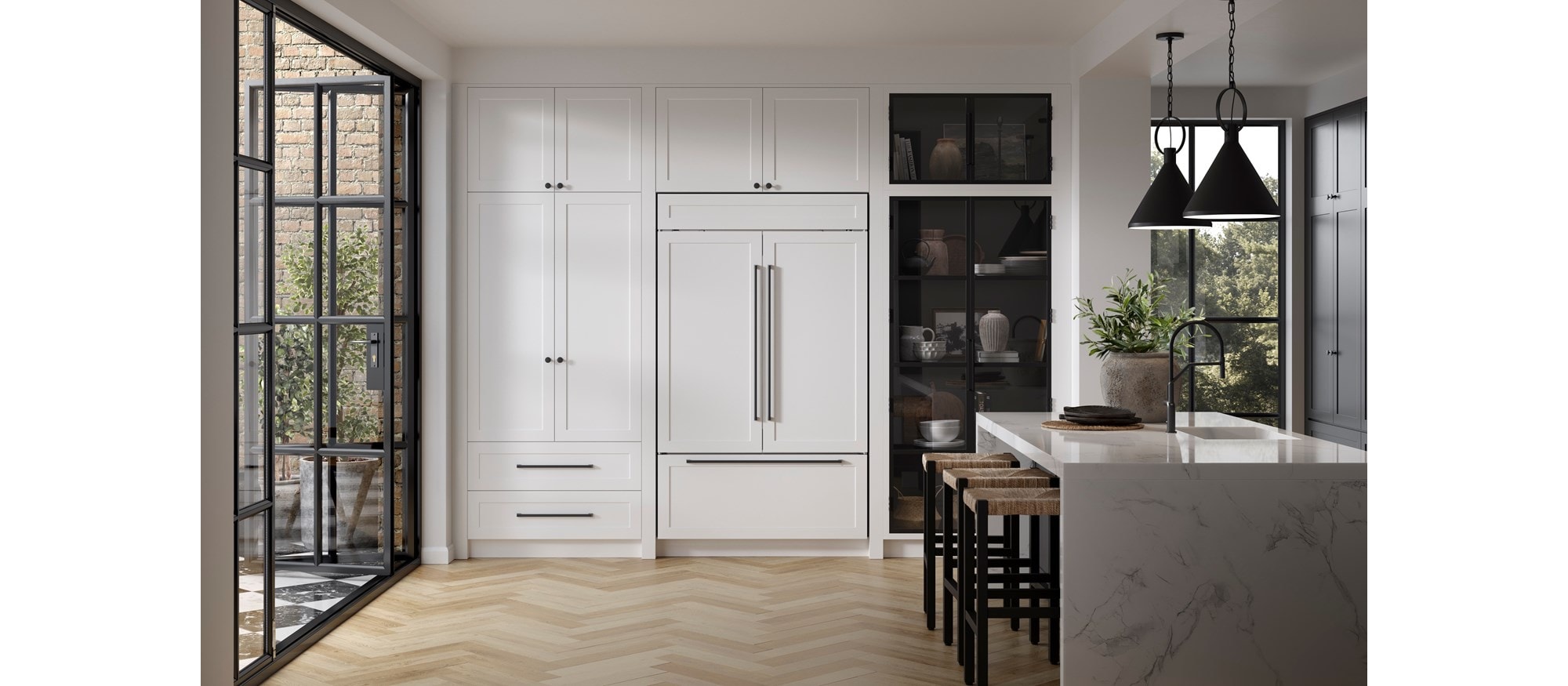 SubZero 48" Classic French Door Refrigerator Freezer Panel