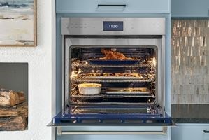 Wolf Convection Ovens are equipped with advanced technology dual fans ensuring even cooking and flavorful results.