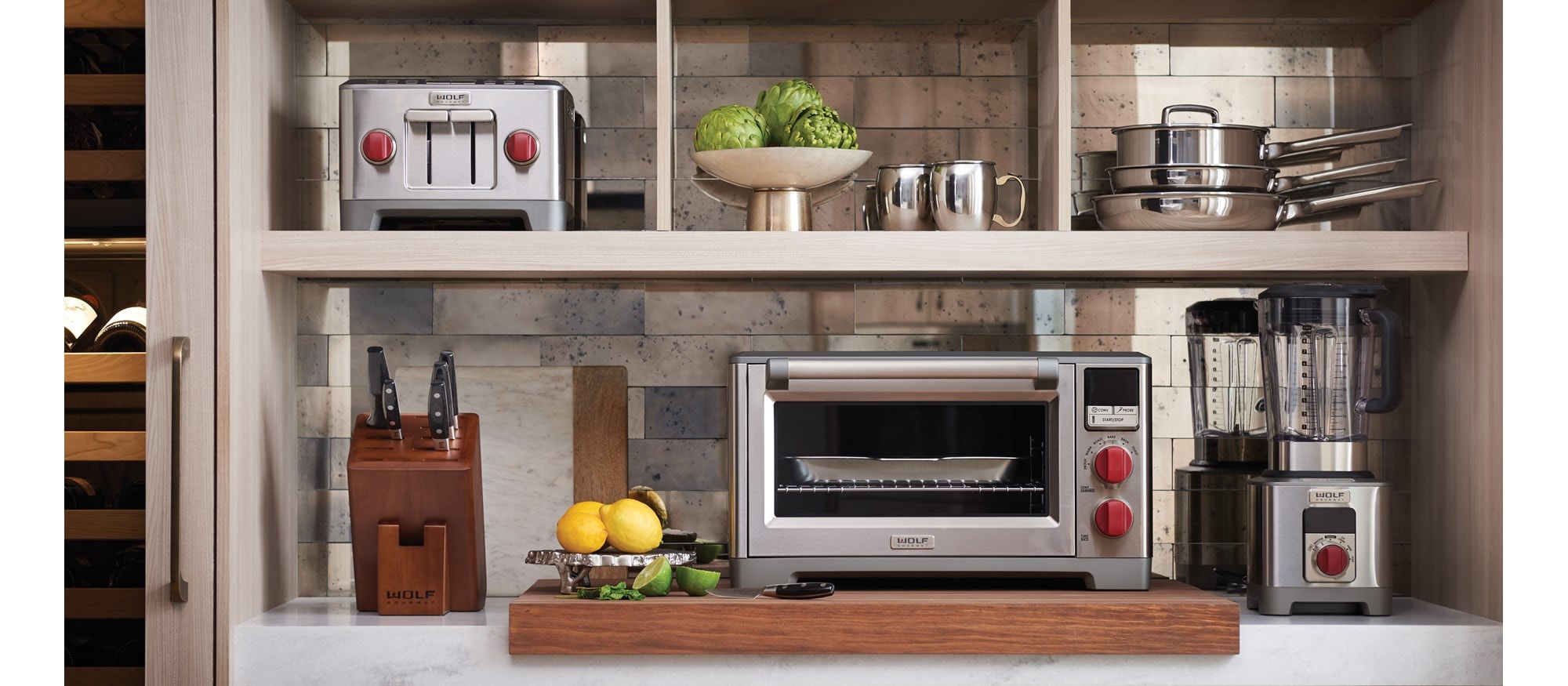 Easily access details about your favorite Wolf Gourmet products and accessories.