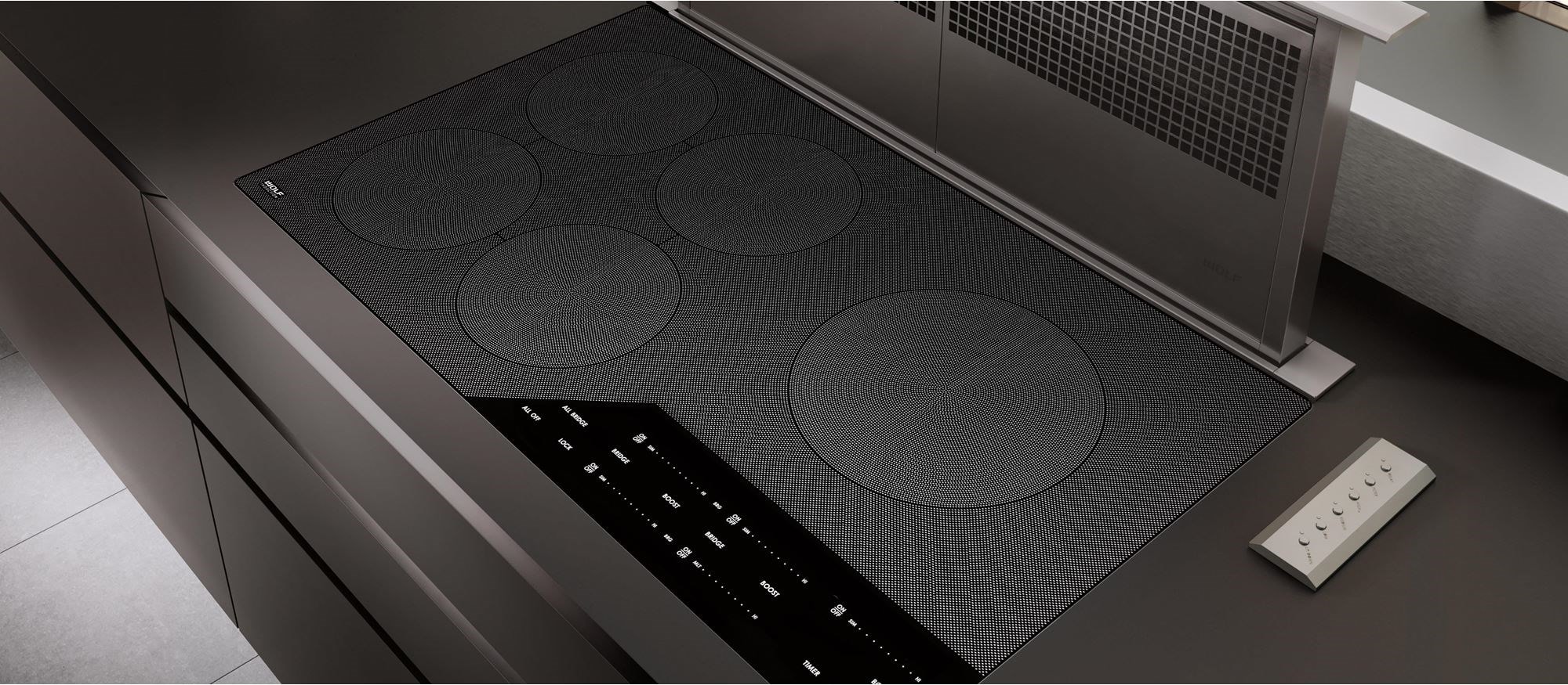 Wolf 36&quot; Contemporary Induction Cooktop (CI365C/B)