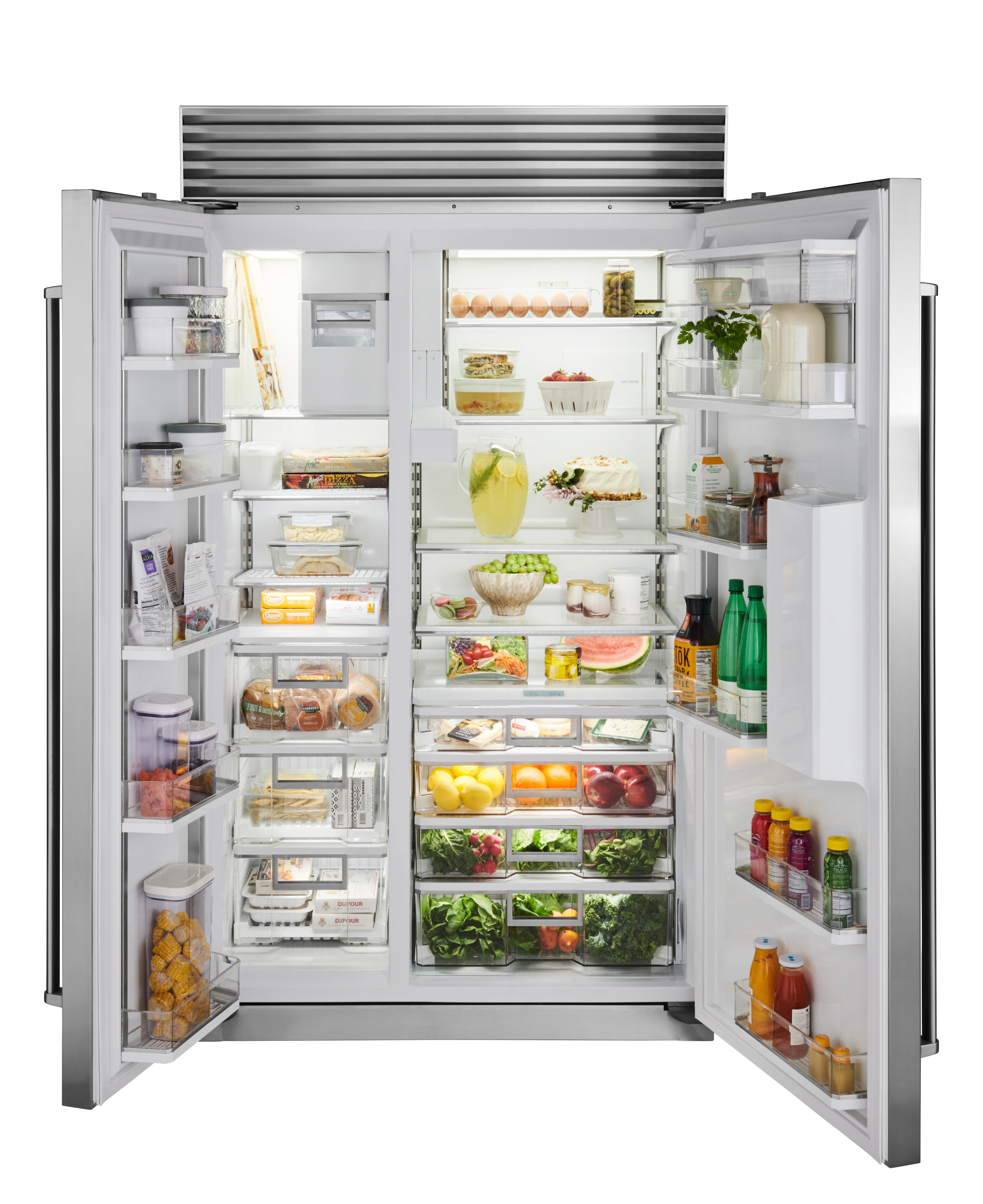 Full size side by side refrigerator freezer best sale
