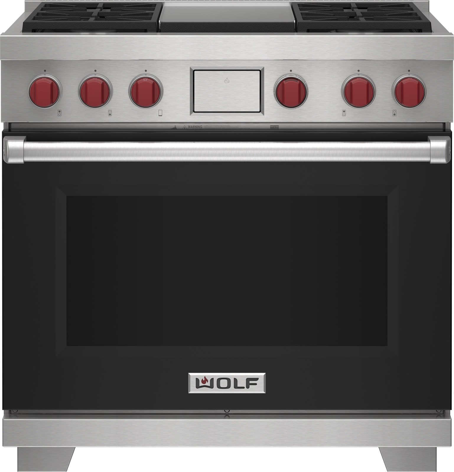 Wolf 36" Dual Fuel Range 4 Burner Infrared Griddle (DF36450G/S/P)