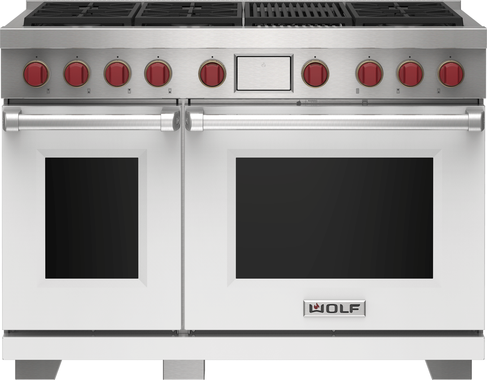 Wolf 48" Dual Fuel Range 6 Burner Infrared Charbroiler (DF48650C/S/P)