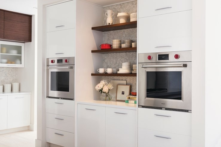 Use and care product demonstration featuring Wolf Oven with Chef at Sub-Zero, Wolf and Cove Showroom